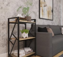 Стеллаж 3 полки Ромбо 