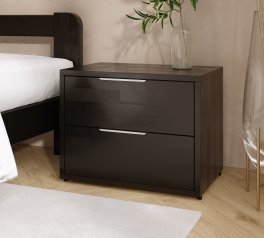 Тумба приліжкова дерев'яна DrevKO Аріна з 2 шухлядами