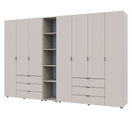 Шафа Дорос Гелар кашемір з Етажеркою 7 дверна 309,4 см