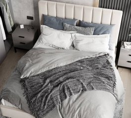 Ліжко двоспальне м'яке Woodsoft Marsel / Марсель з підйомним механізмом та нішею для білизни