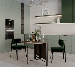 Стол-трансформер Voody Дуб винтаж оксид/Чёрные ноги