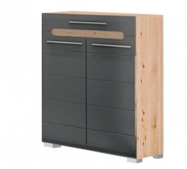 Тумба 2ДШ Б'янко Графіт