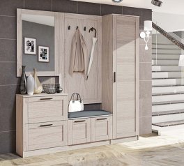 Модульний передпокій Комфорт Меблі ВТ-4077 Престиж Дуб білений