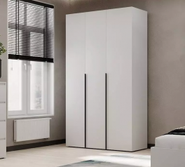 Шкаф распашной комбинированный трёхдверный Art In Head №12 Light, ширина 120 см