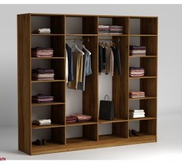 Шкаф распашной Матролюкс Нуар 2000 четырехдверная дуб 200 см