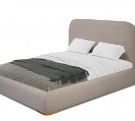 Ліжко м'яке двоспальне Шик Галичина Річі без тумб