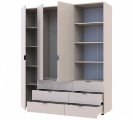 Шкаф для одежды Дорос Гелар кашемир 3-х дверный с пеналом 176,2 см