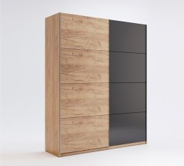 Шкаф-купе Миромарк Луна 2 дверный дуб крафт 150 см
