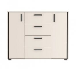 Комод KOM2D4S Прайм Кашемір / Чорний