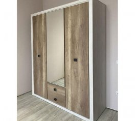 Шафа SZF3D2S ВМК Украіна Коен ІІ 3 дверна дуб корабельний 164 см