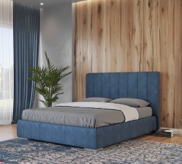 Ліжко м'яке двоспальне Лев Венеція з підйомним механізмом та нішею для білизни