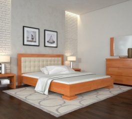 Кровать деревянная ArborDrev Монако Сосна / Бук