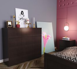Комод на 6 шухляд у спальню Art in Head Light / Лайт