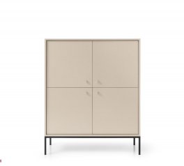 Комод высокий черные ножки MK104 Mono