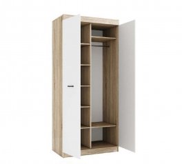 Шкаф КС Мирта 2 дверный белый 100 см