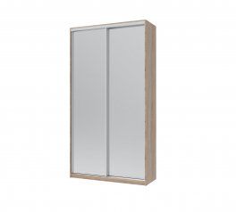 Шафа-купе з зеркалами Дорос Сіті Лайт дуб сонома 2 дверна 120 см