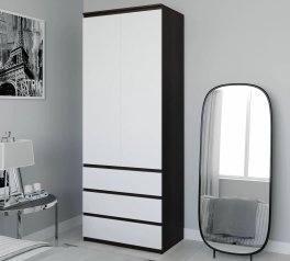 Шкаф Морели Т211 2 дверный венге с трубой 80 см