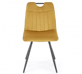 Стул K-521 горчичный/черный