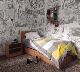 Ліжко з шухлядами Бум