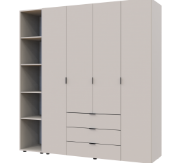 Шафа Дорос Гелар кашемір з Етажеркою 4 дверна 193,2 см