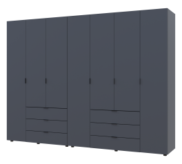 Шкаф Дорос Геллар графит 7 дверной 271,2 см