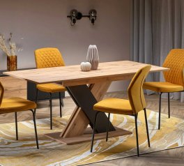 Стіл Xarelto дуб вотан/чорний