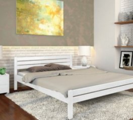 Ліжко дерев'яне ArborDrev Роял Сосна / Бук Білий