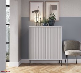 Модульна вітальня Сірий/Чорні ніжки Nova