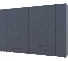 Шафа Гелар 4+4 Дорос 8 дверна графіт ш310 см