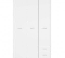 Шкаф SZF3D2S BRW Poland Nepo Plus 3 дверный белый 120 см