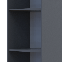 Этажерка к шкафам Дорос Гелар графит 38,2 см