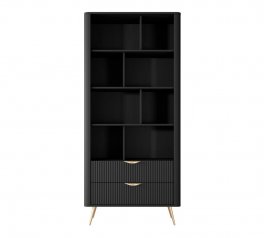 Стеллаж 2S Черный/Золотые ножки Lante
