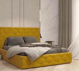 Ліжко м'яке Za House Furniture Модена з підйомним механізмом та нішею для білизни