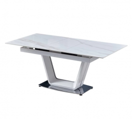 Стол Ludwig (140-180 см) White (+beige) Glossy