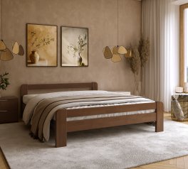 Ліжко дерев'яне DrevKO Лайт Масив Бук