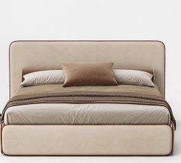 Ліжко м'яке двоспальне Woodsoft Torino / Торіно