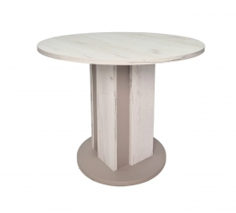 Журнальный стол T1 BG Интарсио Дуб Крафт Белый/Глиняный Серый 68 см