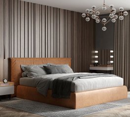 Кровать двуспальная мягкая Woodsoft Puri / Пури