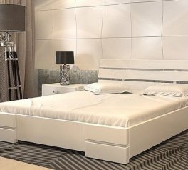 Ліжко дерев'яне ArborDrev Далі Люкс Сосна / Бук Білий