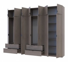 Шкаф для одежды Дорос Лукас канноло 7 дверный 315 см