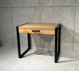 Стіл LOFT 1Ш Дуб Сонома / Чорний мат MebliRoMax