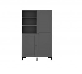 Шкаф BRW Poland REG/100/150/40/7 Modeo 2 дверный графит 100 см