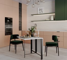 Стол-трансформер Voody Белый бриллиант/Чёрные ноги