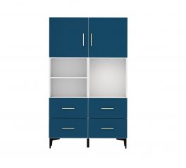 Шкаф BRW Poland REG/100/150/40/10 Modeo 2 дверный синий 100 см