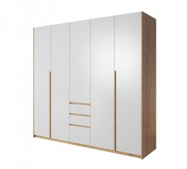 Шкаф 5D3S/230 Perfect Home Xelo 5 дверный белый 225 см