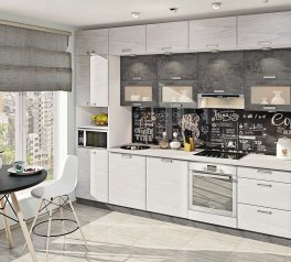 Кухня Хай-тек з текстурою комплект