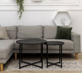 Набор столиков Модерн S+M угольный камень