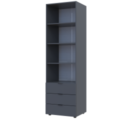 Пенал для одежды Дорос Геллар графит 3Ш 60 см