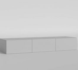 Антресоль Matroluxe Urban / Урбан 3 дверна Біле Дерево