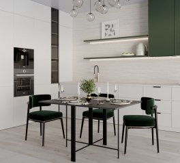 Стол-трансформер Voody Графит серый/Чёрные ноги